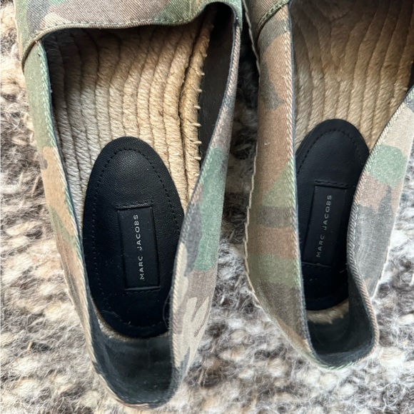 Marc Jacobs Multicolor Camouflage Print Fabric And Leather Patchwork Espadrille - Picture 6 of 8